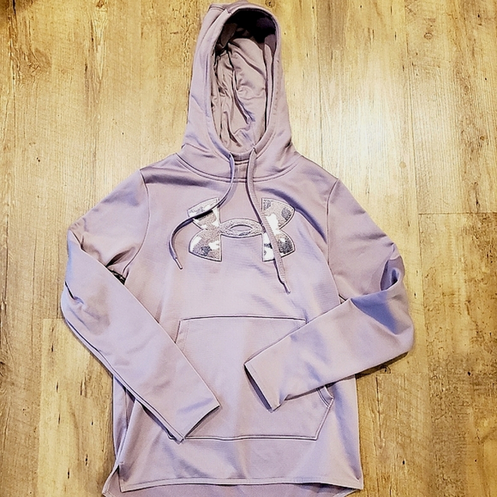 Women's NWT Light Purple Under Armour Hoodie Sweatshirt Camouflage Camo Small